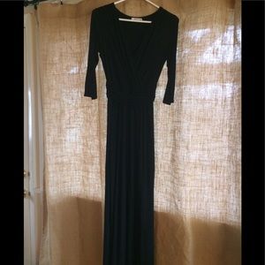 Anthropologies brand, Bailey 44 Black maxi dress.